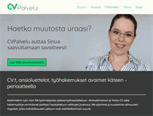 Tablet Screenshot of cvpalvelu.net